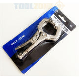 Toolzone 2Pc Mini Locking C Clamp Set  WH041