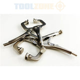 Toolzone 2Pc Mini Locking C Clamp Set  WH041