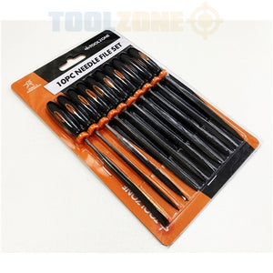 Toolzone 10Pc Needle File Set- Bearing Steel-WW084