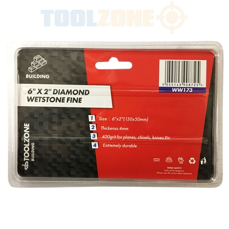 Toolzone Fine Pro Diamond Coated Wetstone WW173