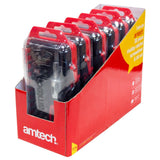 Am-tech 38pc Stubby Ratchet S/Driver & Bit set CRV 6pc CDU - L1965