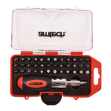 Am-tech 38pc Stubby Ratchet S/Driver & Bit set CRV 6pc CDU - L1965