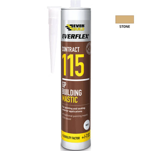 Everbuild Everflex 115 General Purpose Building Mastic 285ml Stone - 5257031