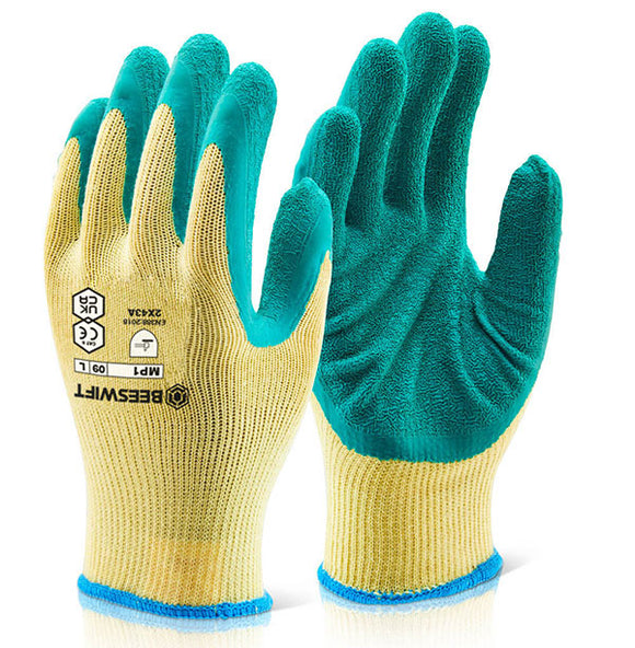 Beeswift m/p Green Latex p/c Glove Small - MP1GS