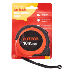 Amtech 10M X 25mm Measuring Tape-P1255