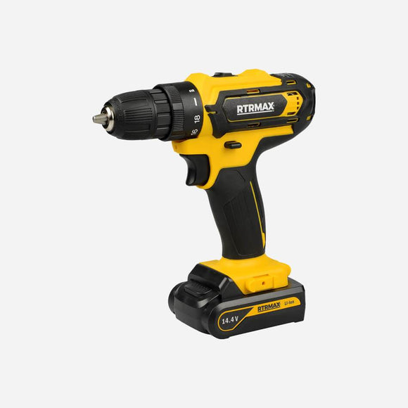 RTRMAX Cordless Drill LI-Ion 14.4V/1.5 Ah 2 Batteries - RTM345