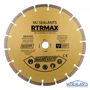 RTRMAX Diamond Segmanted Cutting Disc 230x22mm - REA230