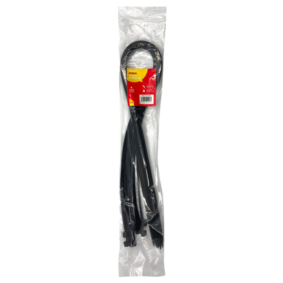 Amtech 15pc Tie Wraps (1000 x 8.7mm) Black - S0814
