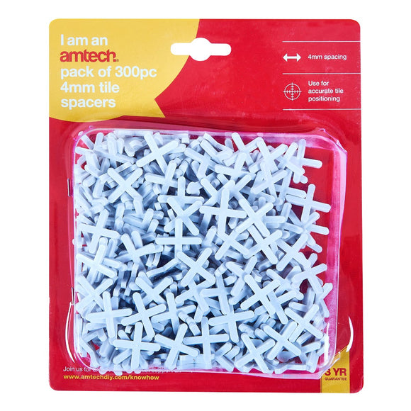 Amtech 4mm X 300pc Tile Spacer- S4455