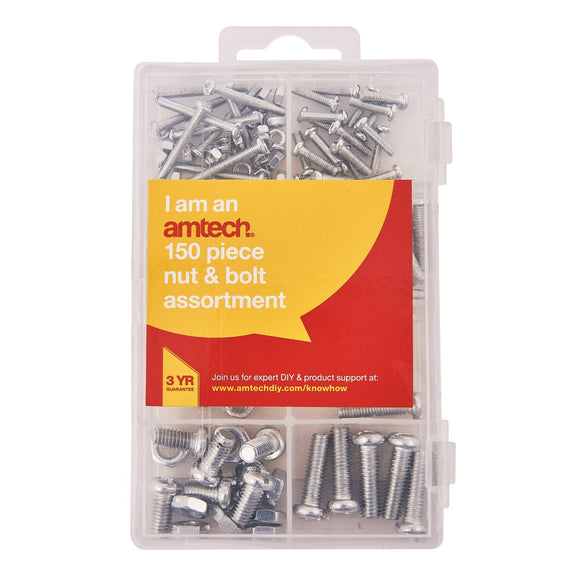 Amtech 150pc nuts and bolt kit-S5825