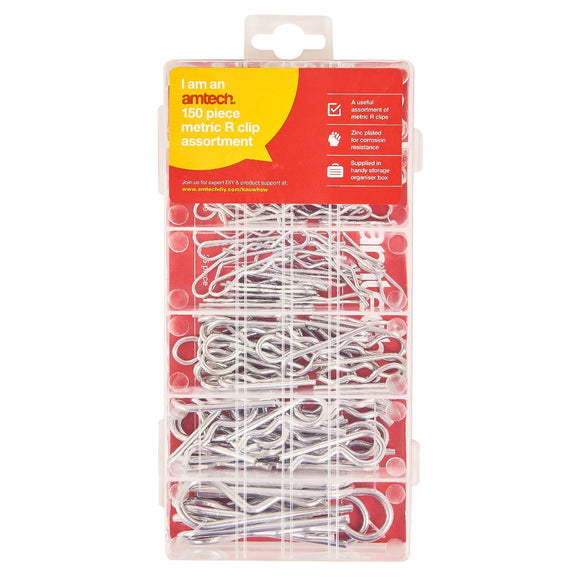 Amtech 150pc Metric R clip Assortment - S6225
