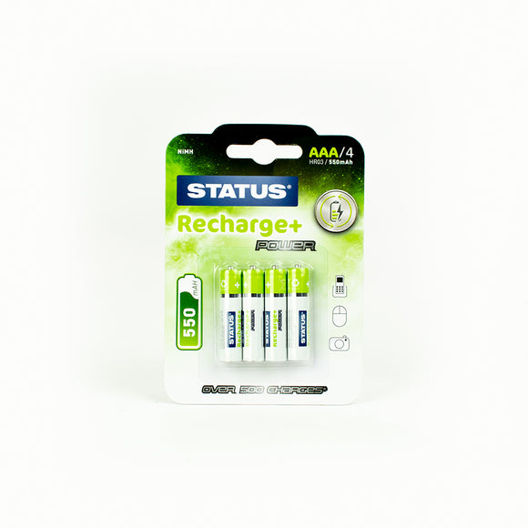 Status AAA550 Rechargeable Batteries 4 pk-SRNIMHAAA5504PK