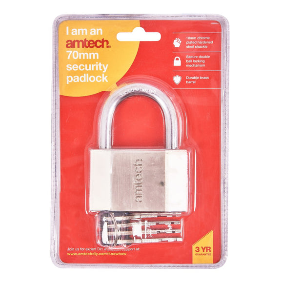 Am-tech 70mm Security Padlock - T0735