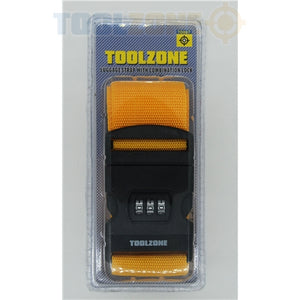 Toolzone 180 X 5Cm Luggage Strap Comb. Padlock-TD067