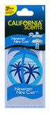 California Scents Palm Tree Air freshener Newport New Car - CPA022-1