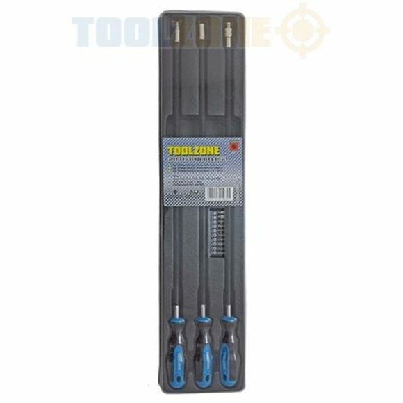 T/Zone 3pc Flex Screwdriver & Bits Set-SD094