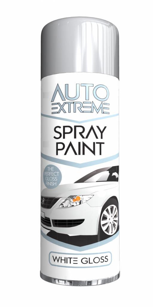 AX White Gloss Spray Paint 250ML -1902