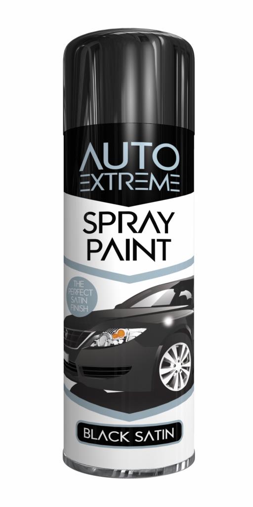 AX Black Satin Spray Paint 250ML - 1910