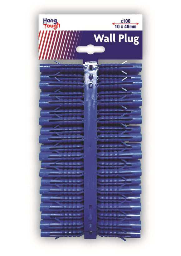 Hang Tough Wall Plugs Blue 10mm x 36mm x 100pc - 2066