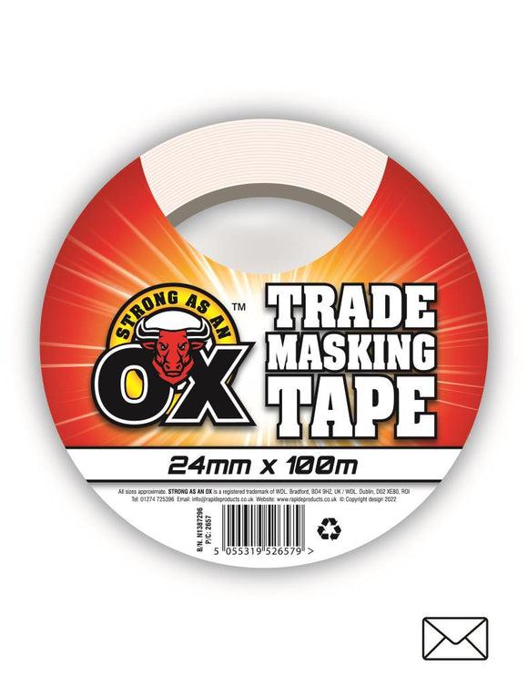 RAP SAAO TRADE SIZE MASKING TAPE 24MM X 100M 2657