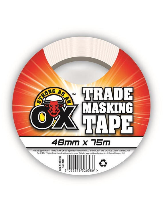 RAP SAAO TRADE SIZE MASKING TAPE 48MM X 75M 2658