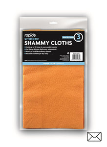 RAP SYNTHETIC SHAMMY CLOTH - 3PK 2979
