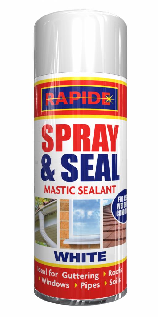 Rapide Spray And Seal Mastic Sealant White 300ml - 3183