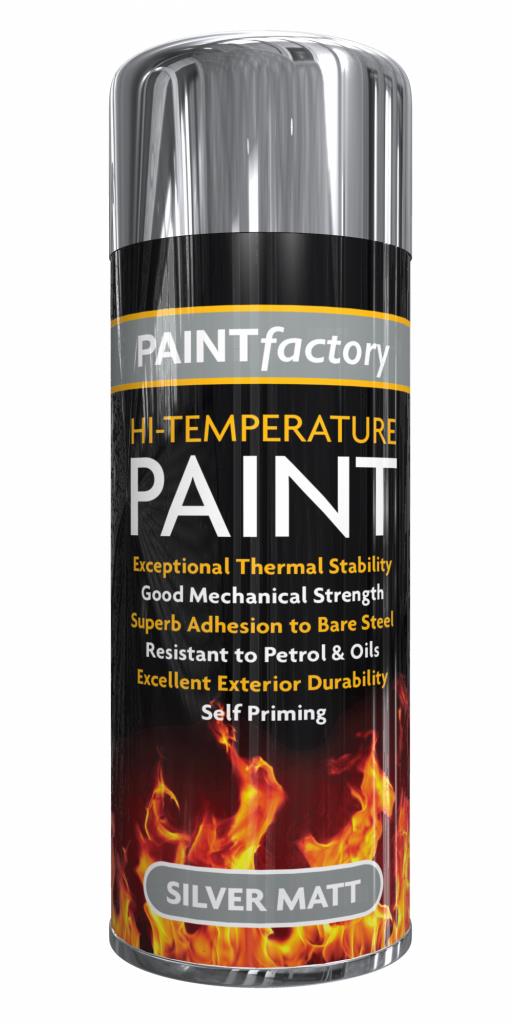 Paint Factory High Temp Silver Spray Paint 300ml - 3185