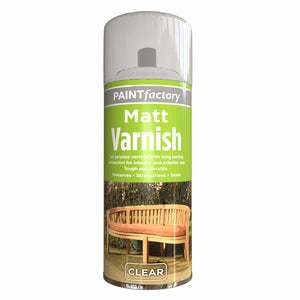 Paint Factory Varnish Clear Matt Spray 250ml - 7127