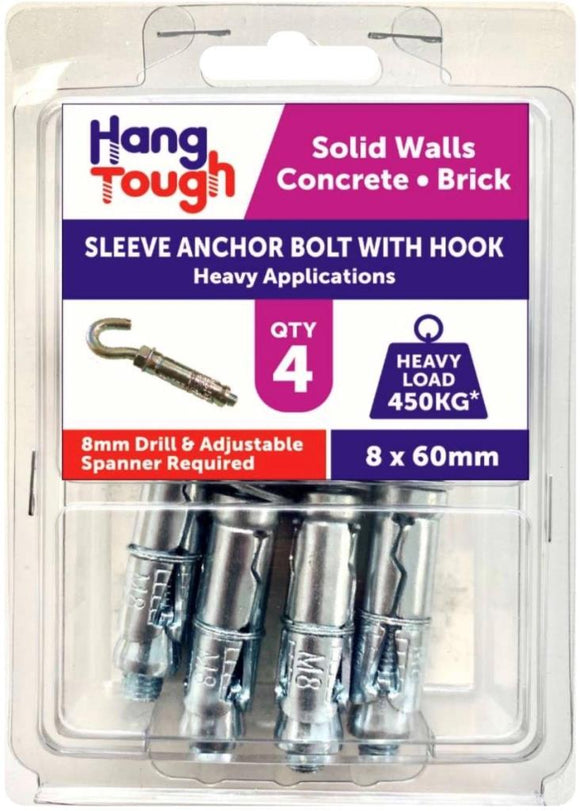 Hang Tough Shield Anchor With Hook Bolt 8x60mm - 8513