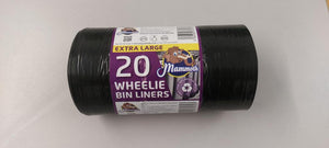 MAMMOTH WHEELIE BIN LINERS 20s (MAM20WBL)