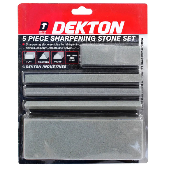 Dekton 5pc Sharpening Stone-30510