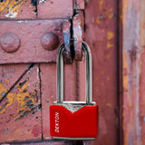 Dekton 40mm Long Shackle Covered Steel Padlock - 70228