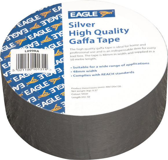 Eagle Silver High Quality Gaffa Tape 50M - L099RA