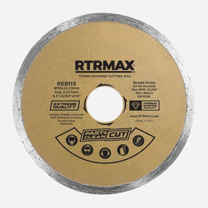 Rtrmax Diamond Tile Blade 115 X 22.2mm - REB115