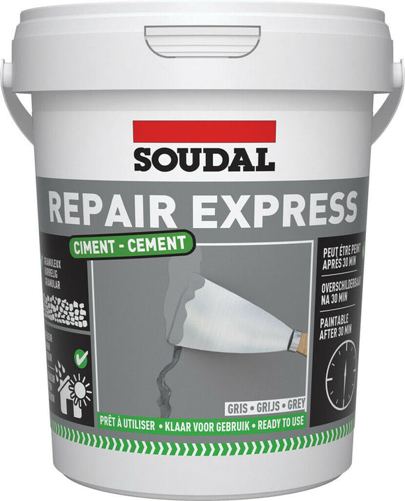 Soudal 900ml Repair Express Cement Grey - 152305
