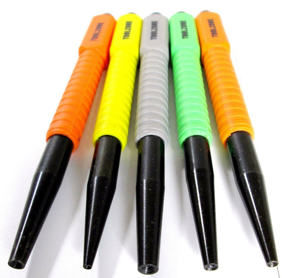 Toolzone 5pc Coloured Nail Punch Set - PN005