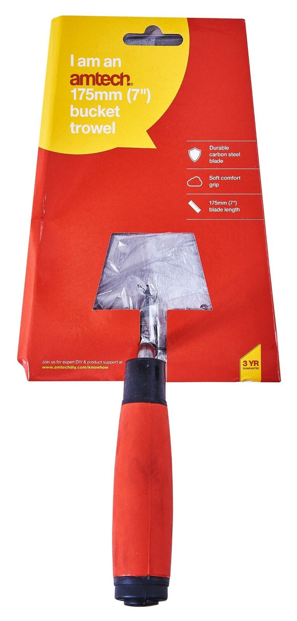 Amtech 7 Bucket Trowel - soft grip - G0325
