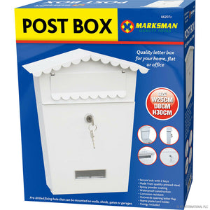 Marksman Small Letter Box White - 66207