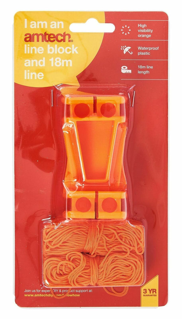 Am-tech Block & 18m Line- G4110
