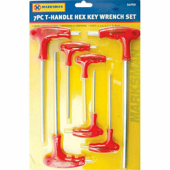 Marksman 7pc T - Handle Hex Key Wrench Set