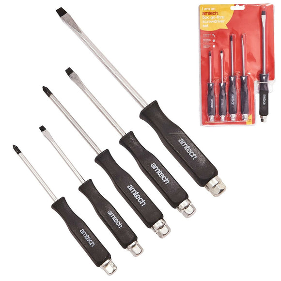 Am-tech 5pcs Go-Thru Screwdriver Set - L0035