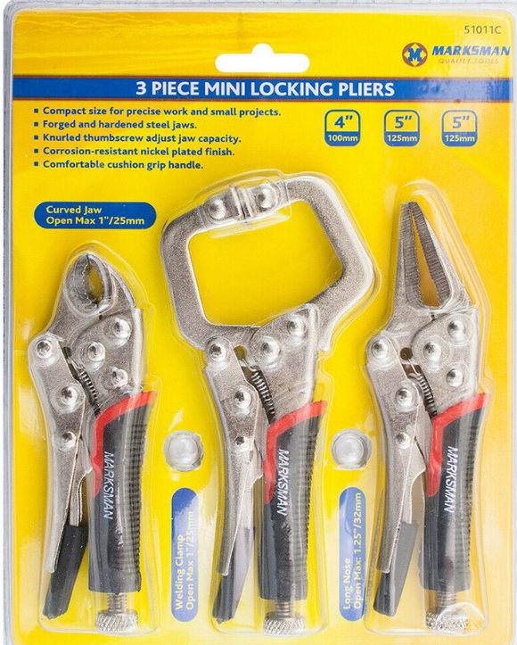 Marksman 3pc Mini Locking Plier - 51011