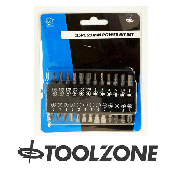 Toolzone 25pc MM Power Bit Set - SD245