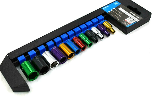 Toolzone Colour 12PC 1/4 Mm STD CRV Sockets - SS311