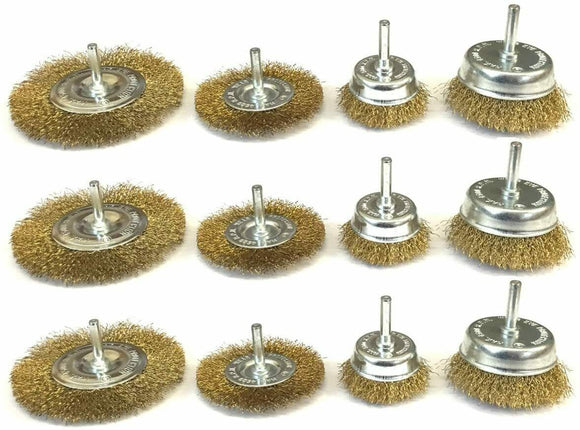 Toolzone 24pc Assorted Wire Wheels- DR169