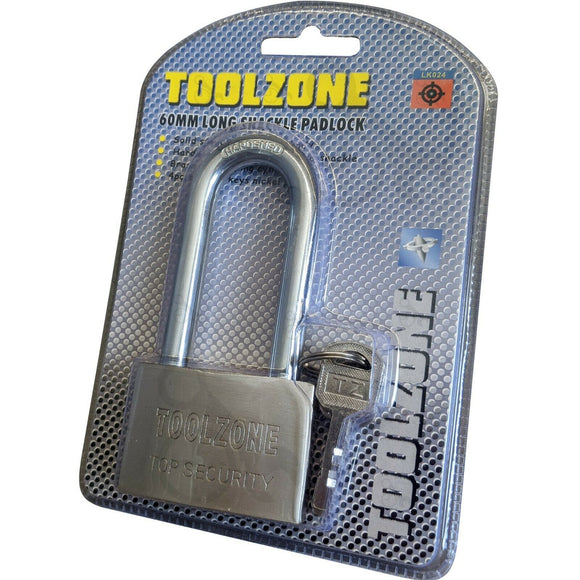 Toolzone 60mm Long Security Padlock - LK024