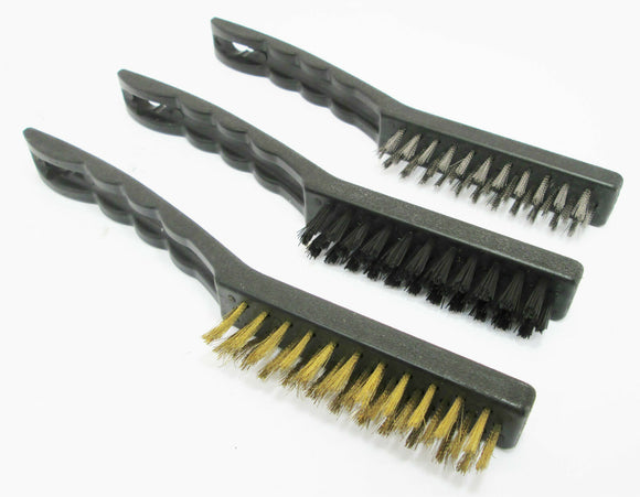 Toolzone 3pc 9 Assorted Bristle Brush Set - BR050