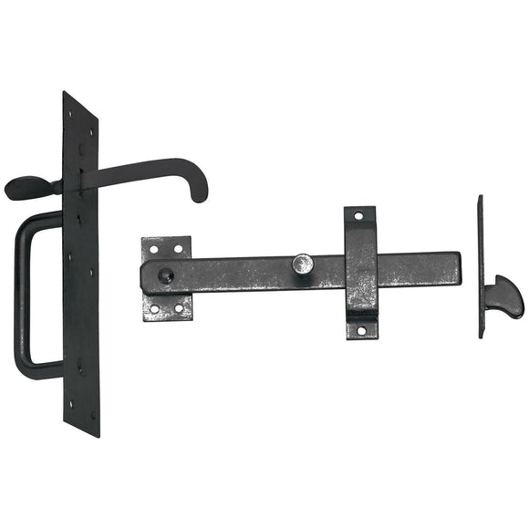 Parry 20/4L Medium Suffolk Latches - Long Thumb Piece Black - 20/4LPP000BK