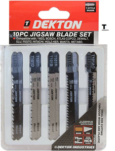 Dekton 10pc Jigsaw Blade set - 80925